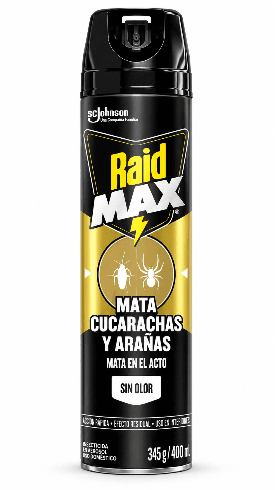 RAID MAX MATA CUCARACHAS Y ARAÑAS SIN OLOR X 360CC