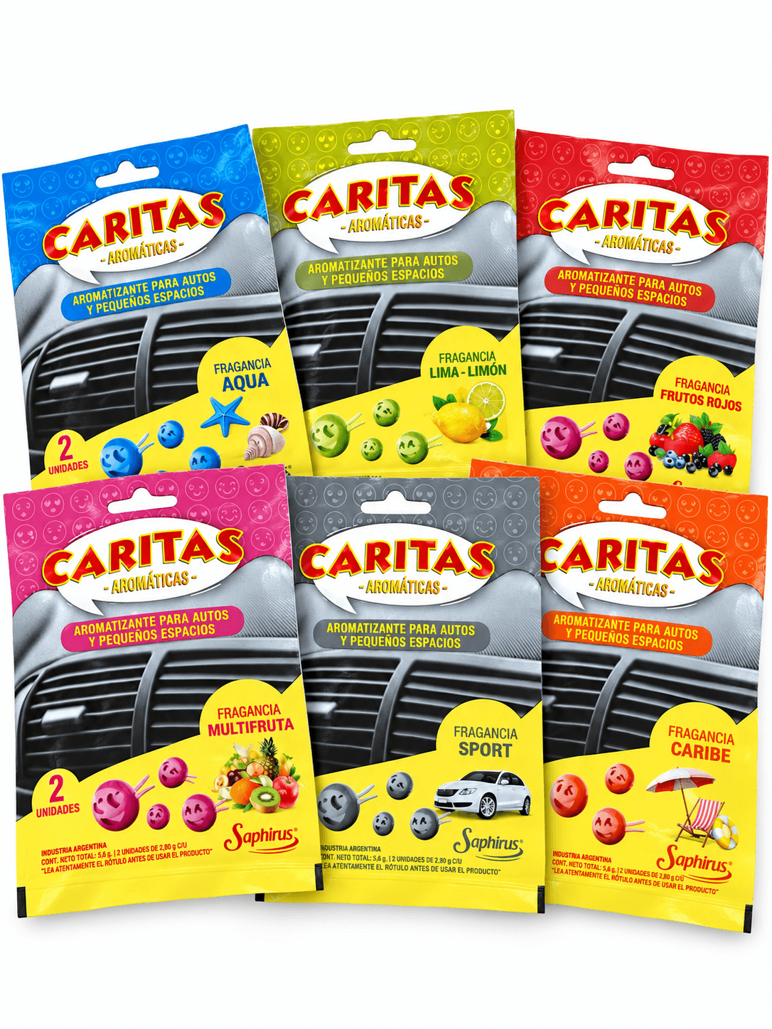 CARITAS AROMÁTICAS X 2 UNIDADES