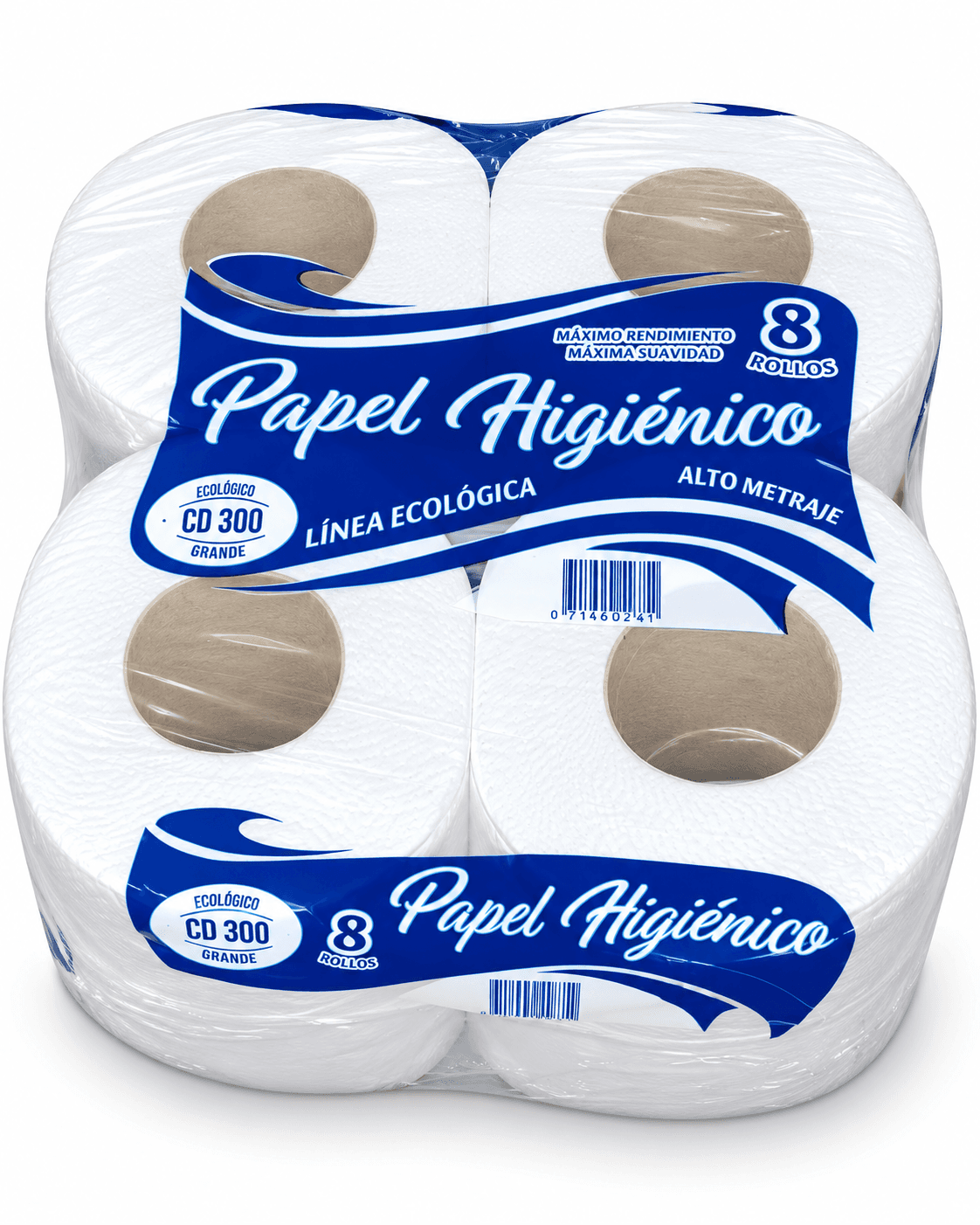 PAPEL HIGIENICO X 300M X 8U KING CLASICO CONO GRANDE