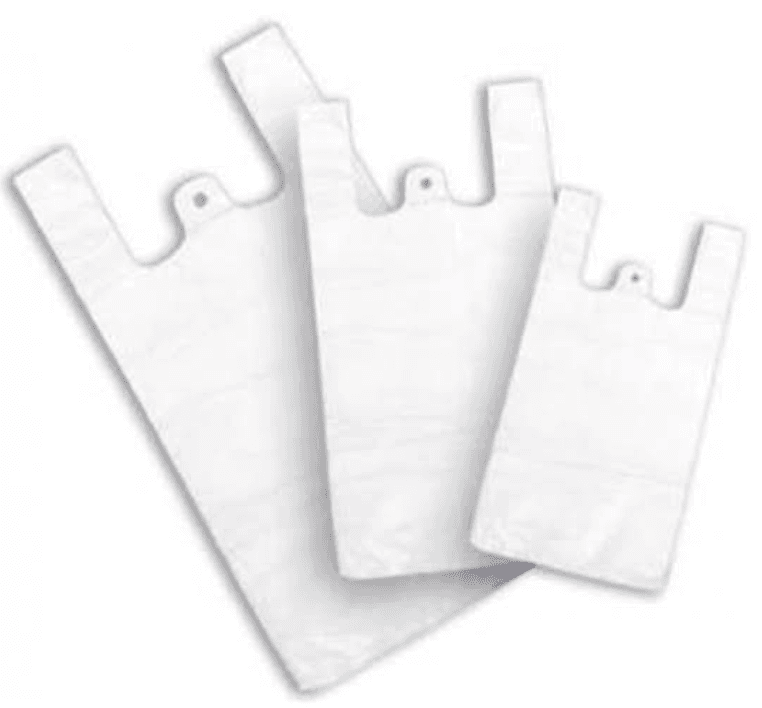BOLSAS CAMISETA BLANCA 40X50 CM REFORZADAS