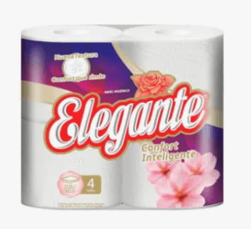 PAPEL HIGIENICO X 30M X 4U DOBLE HOJA ELEGANTE