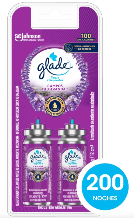 REPUESTO GLADE TOQUE X 2 UNIDADES