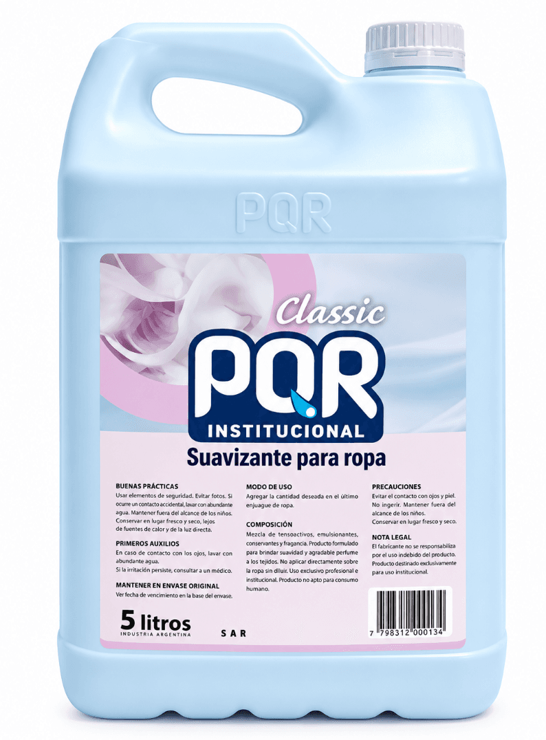 SUAVIZANTE PREMIUM INSTITUCIONAL PQR X 5L