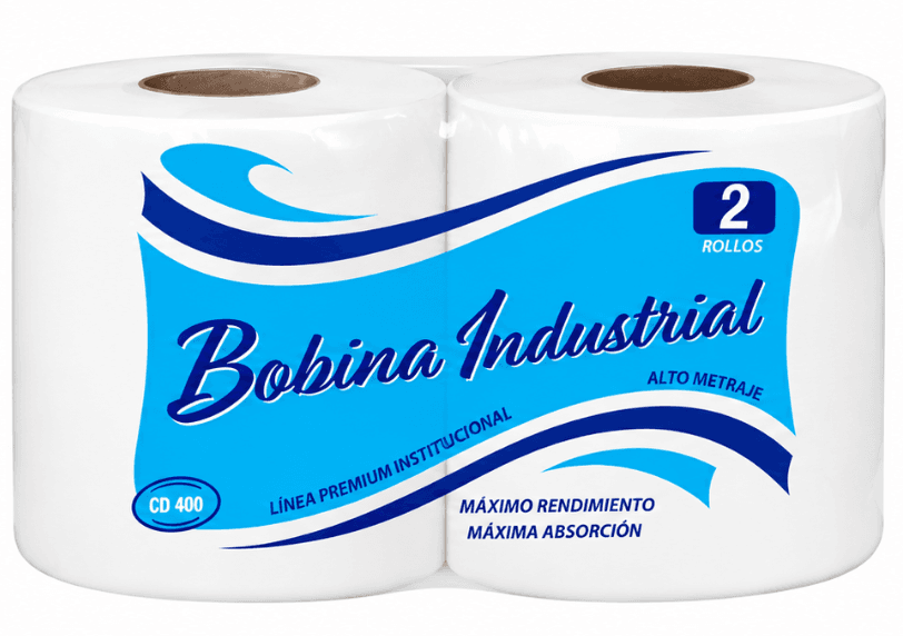BOBINA INDUSTRIAL X 400M X 20CM X 2U PREMIUM