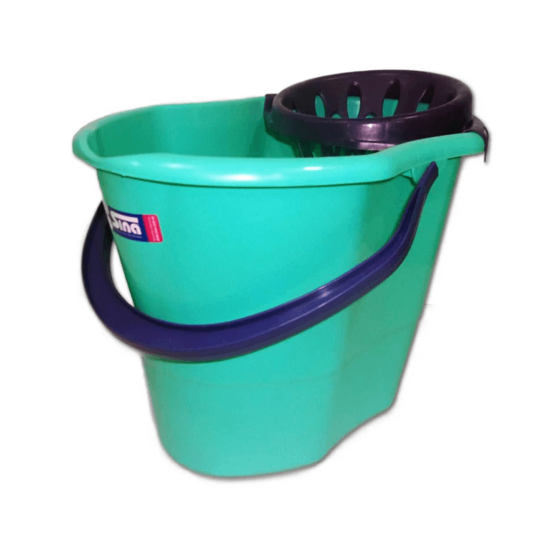 BALDE PLASTICO CON ESCURRIDOR X 15L