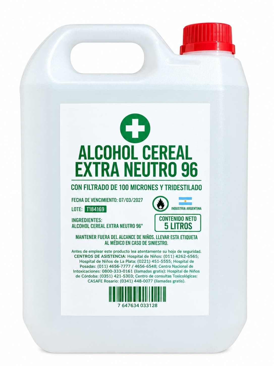 ALCOHOL 96% X 5L