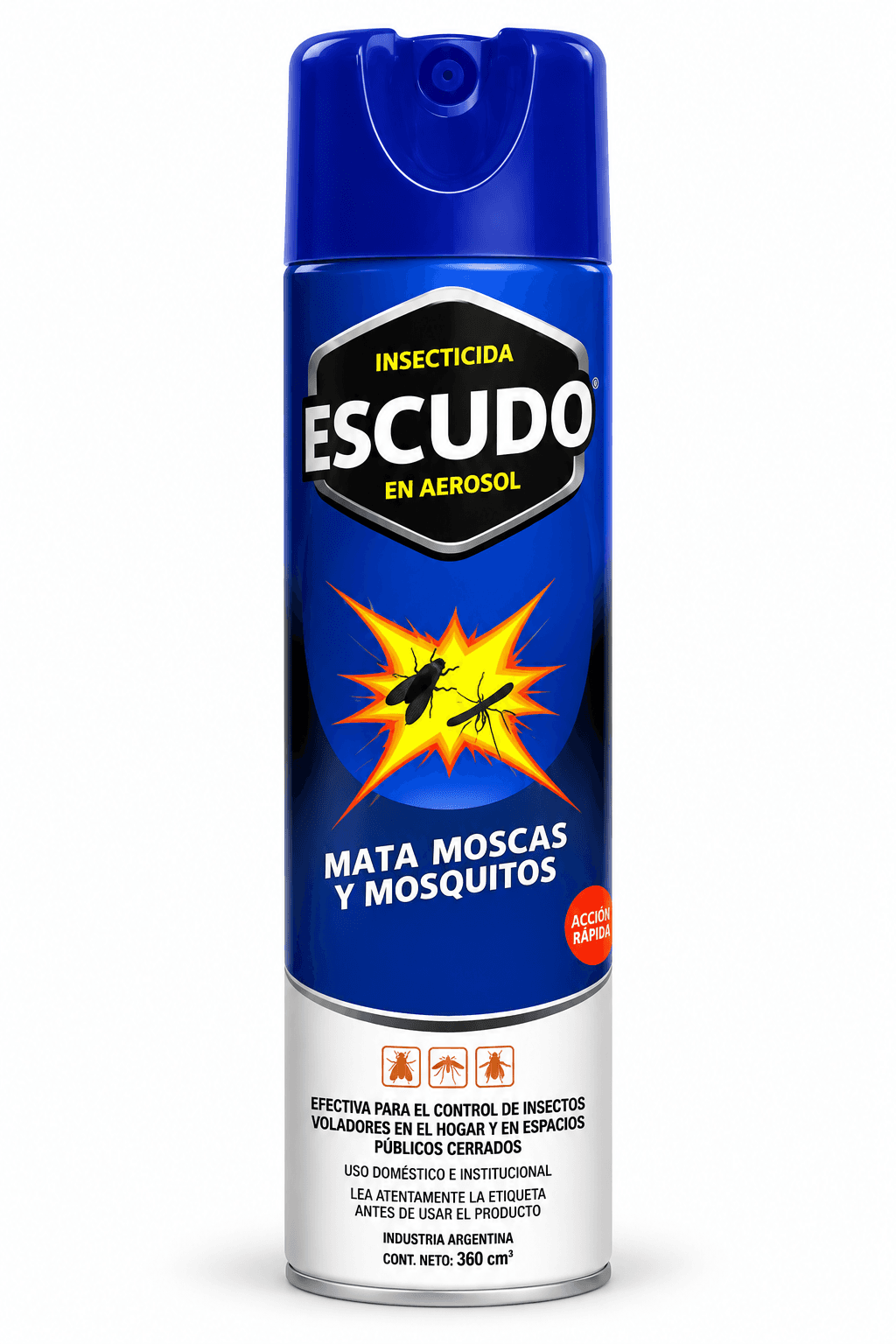 INSECTICIDA MOSCAS MOSQUITOS SIN OLOR X 360CC ESCUDO