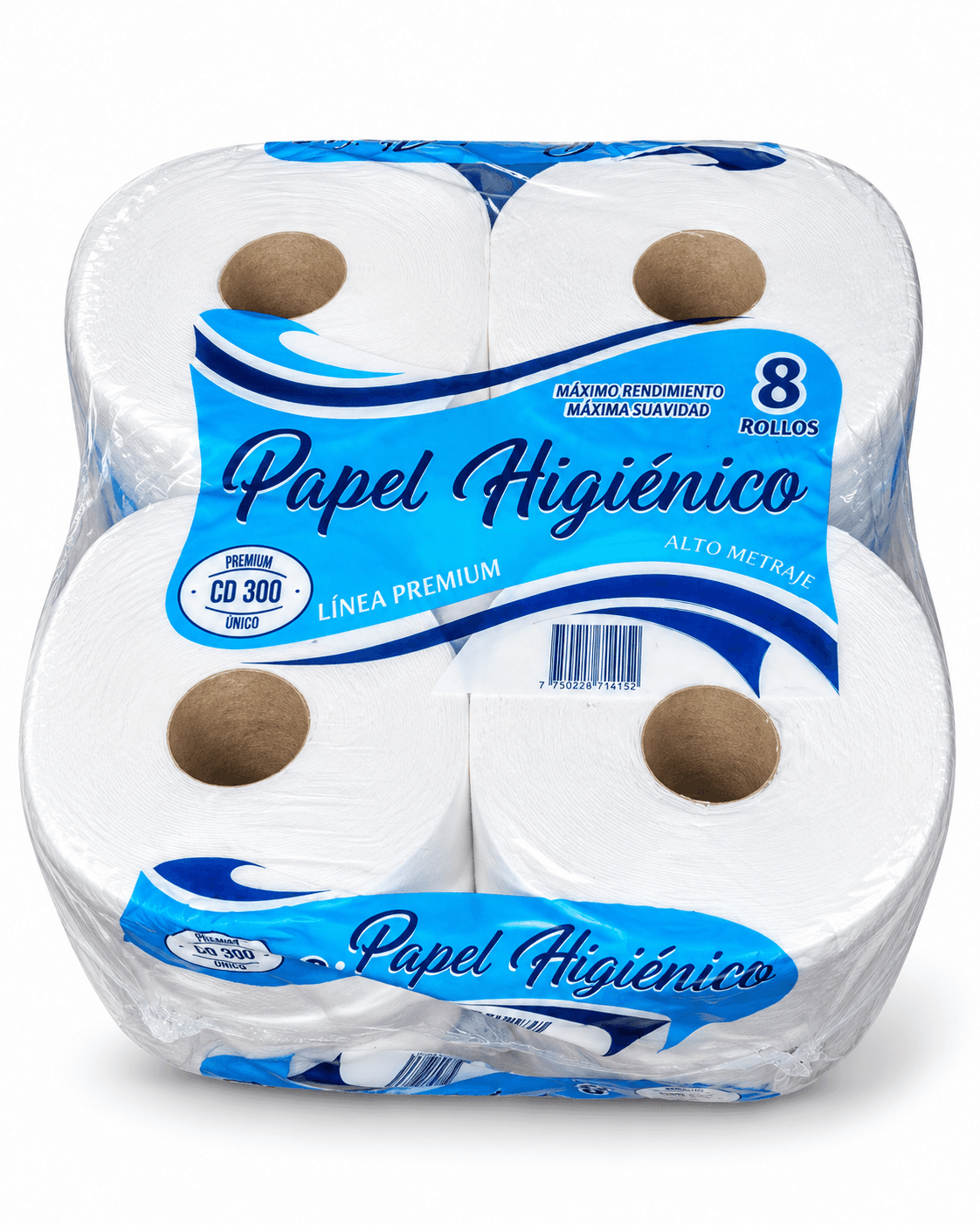 PAPEL HIGIENICO X 300M X 8U KING PREMIUM CONO CHICO