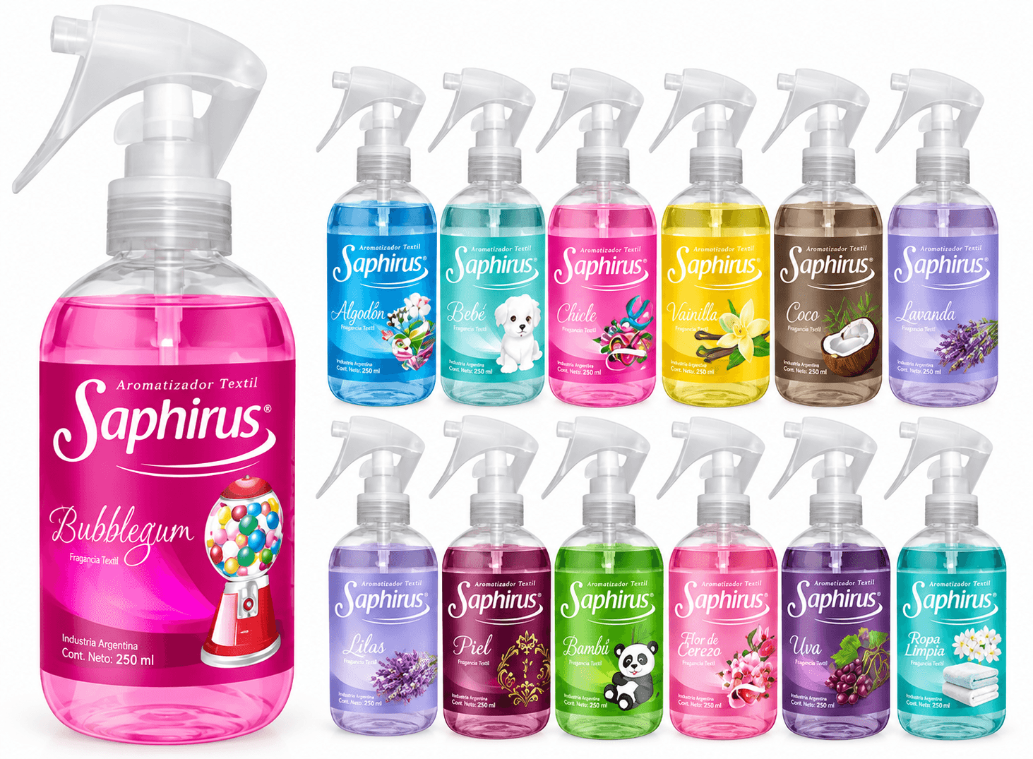 PERFUMES TEXTIL SAPHIRUS X 250 CC