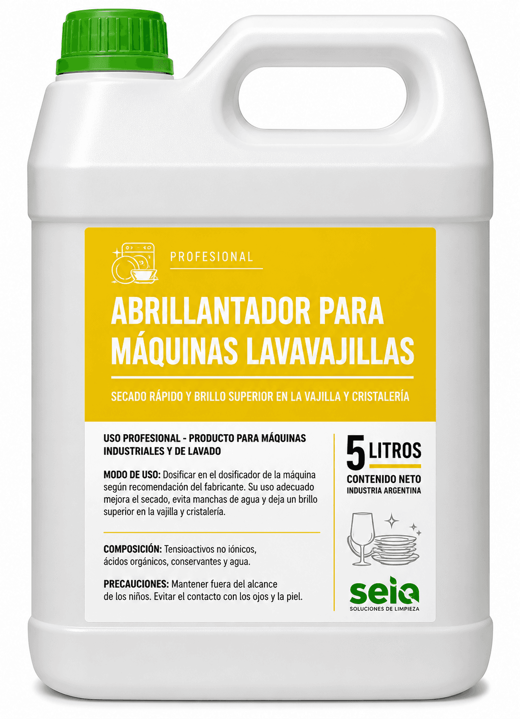 ABRILLANTADOR CON ALTO PODER DE ESCURRIMIENTO X 5L