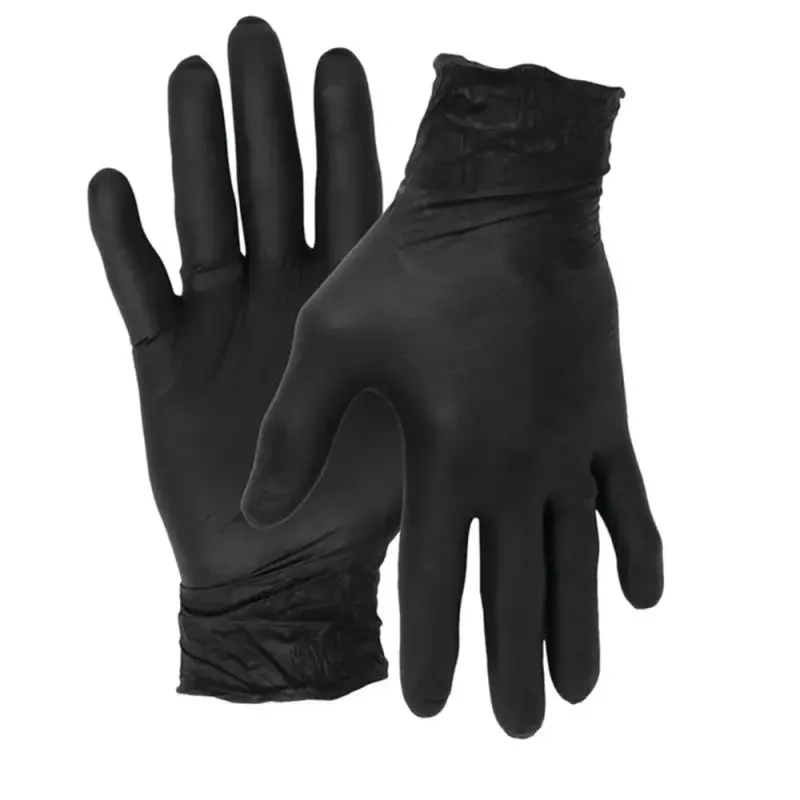 GUANTES DE NITRILO NEGRO X 100U M