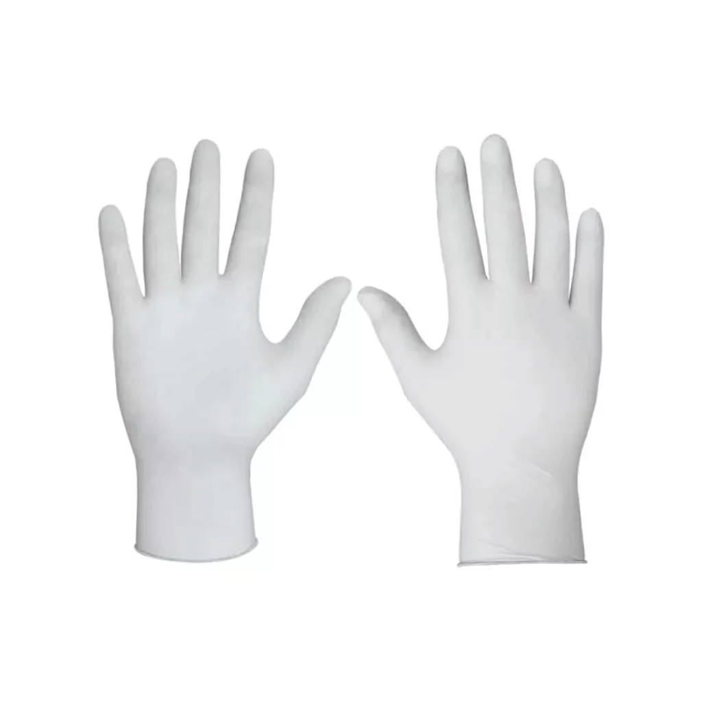 GUANTES DE LATEX BLANCO X 100U S