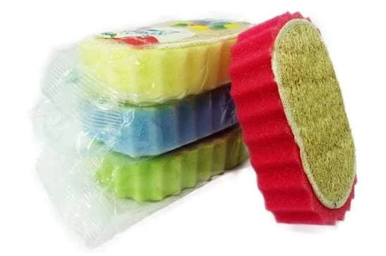 ESPONJA DE BAÑO DOBLE CARA